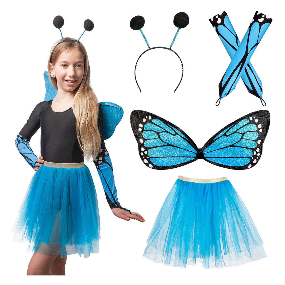 Boland Red Set Butterfly Blue
