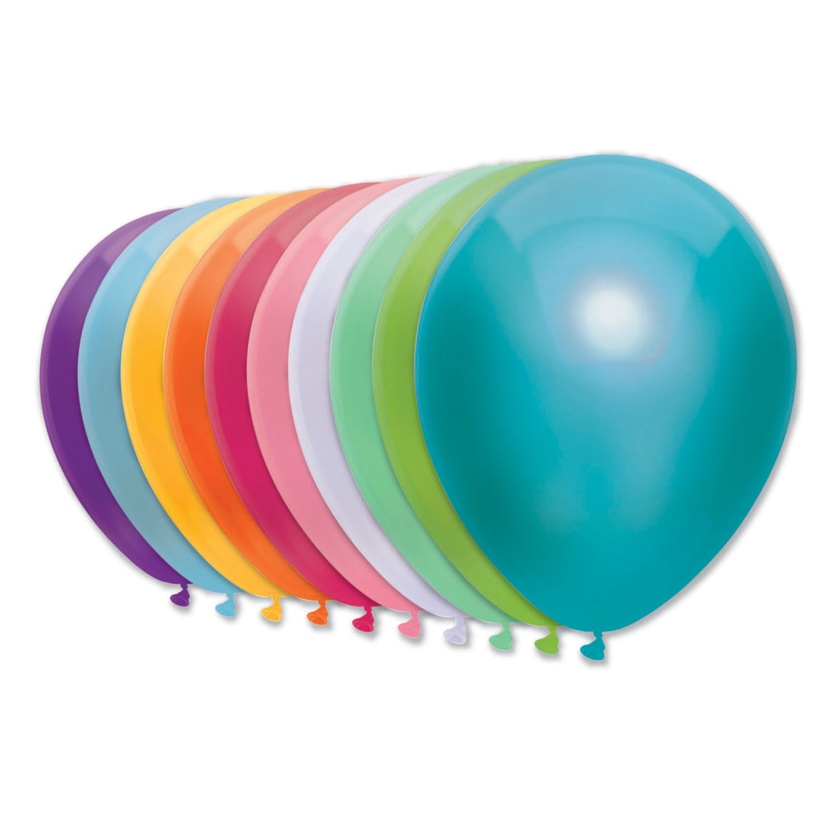 Balloons 10 neon colors, 10th.