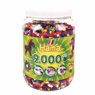Hama strijkkralen ton met 9000 stuks primair