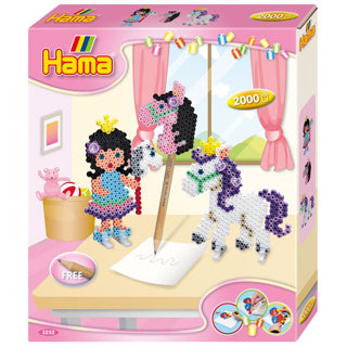 Hama strijkkralen complete set pony play 2000 stuks