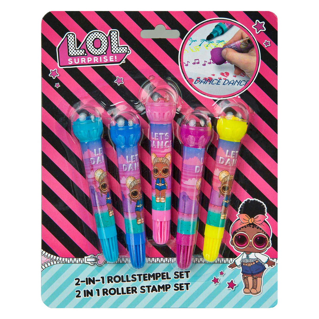 L.O.L. Překvapení! Roll Stamp Pens, 5st.