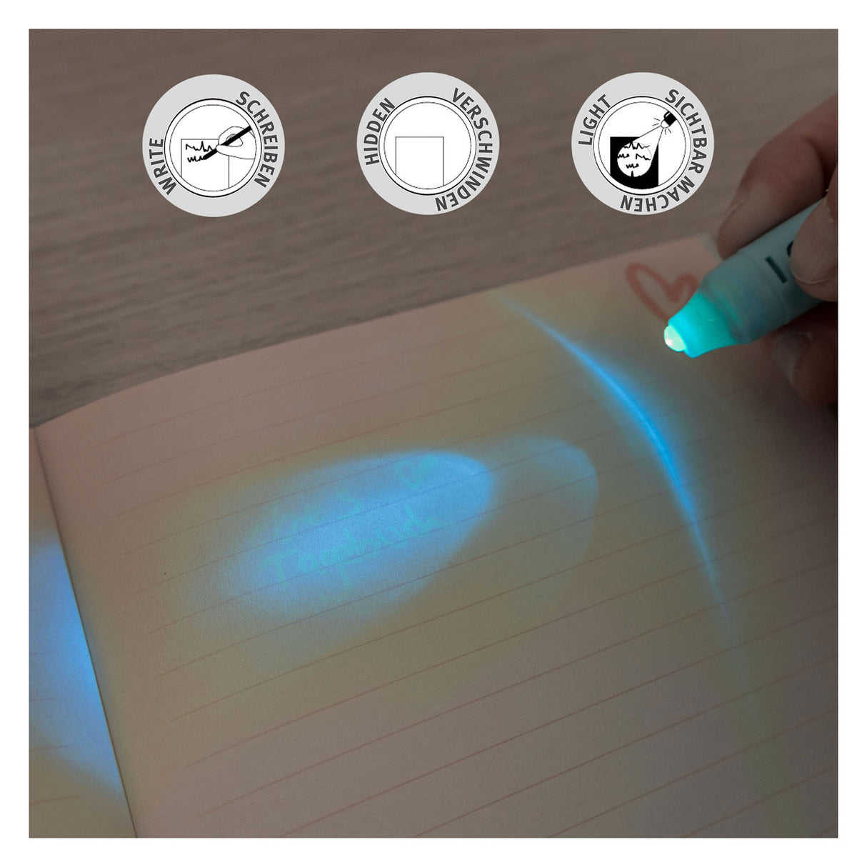 Undercover Secret Diary With UV Pen
