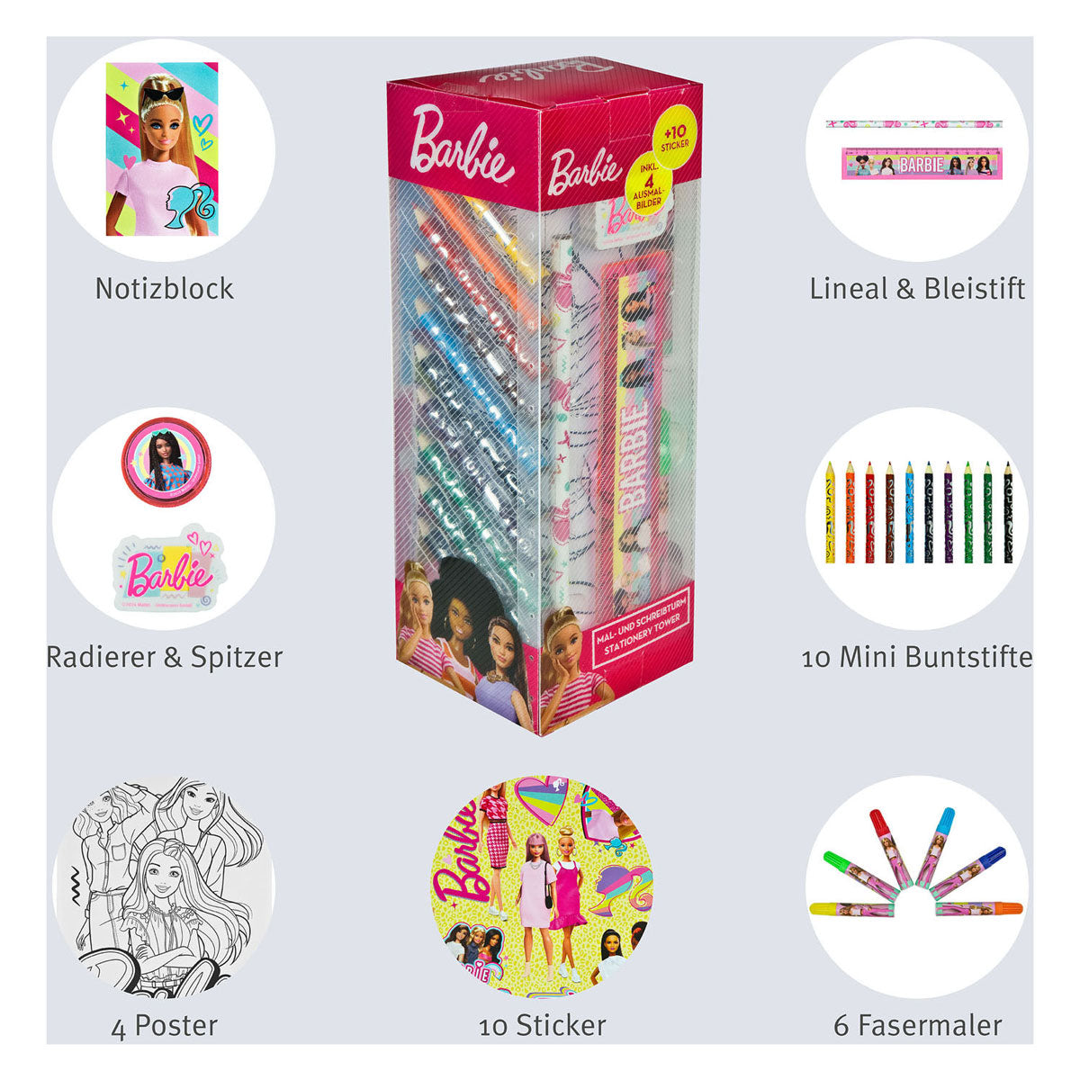 Podstavki stacionarni stolp Barbie, 35dlg.