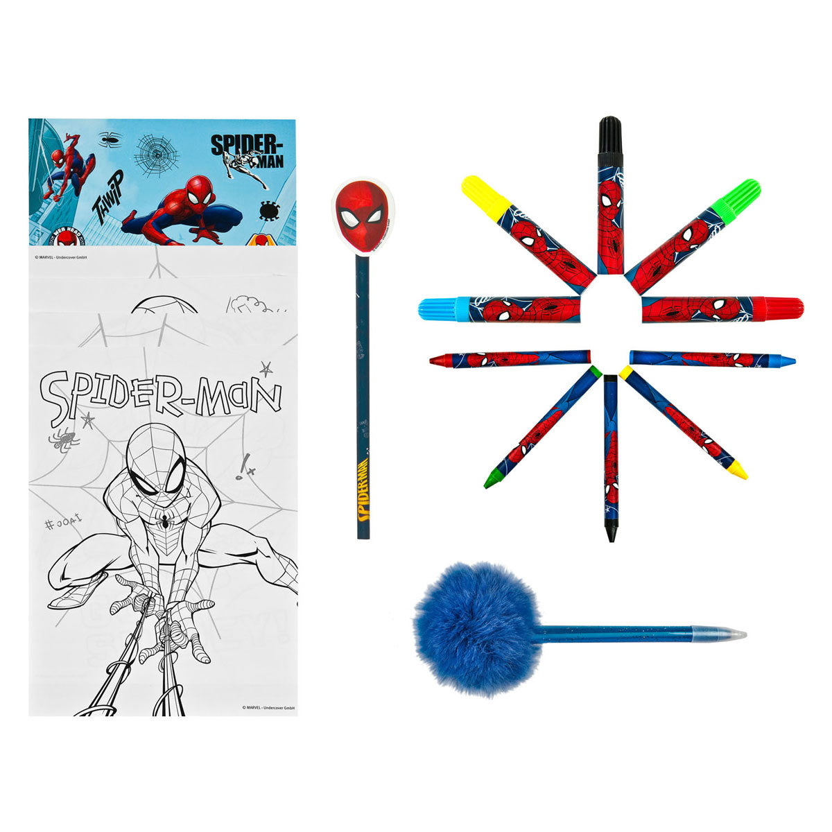 Undercover Color Set Spiderman in Backpack