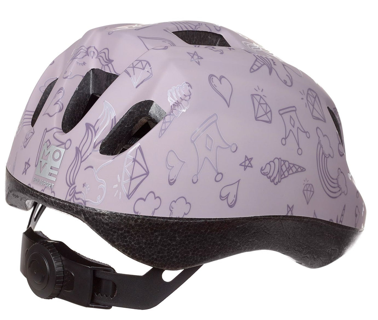 Polisport Børns hjelm Fantasy XS 46-53 cm hvid