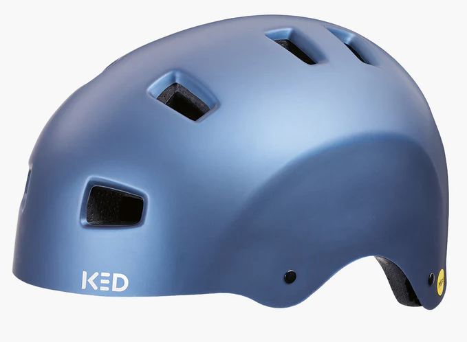 Helma na kole Ked Citro L (57-62 cm) - modrá kovová matná