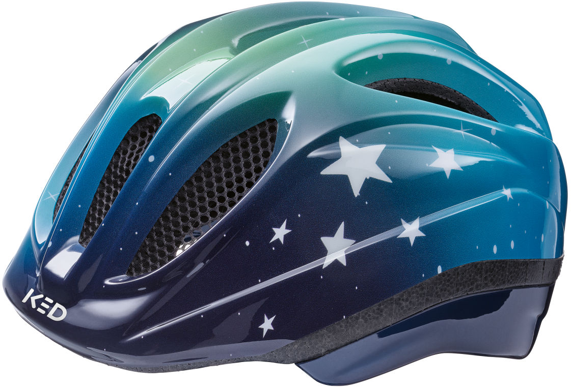 KED FIETSHELM MEGGY II TREND S (46-51 cm) - Stars Blue Green Glassy