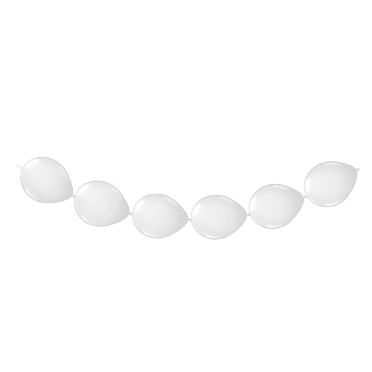 Palloncini a bottone bianco, 8st.