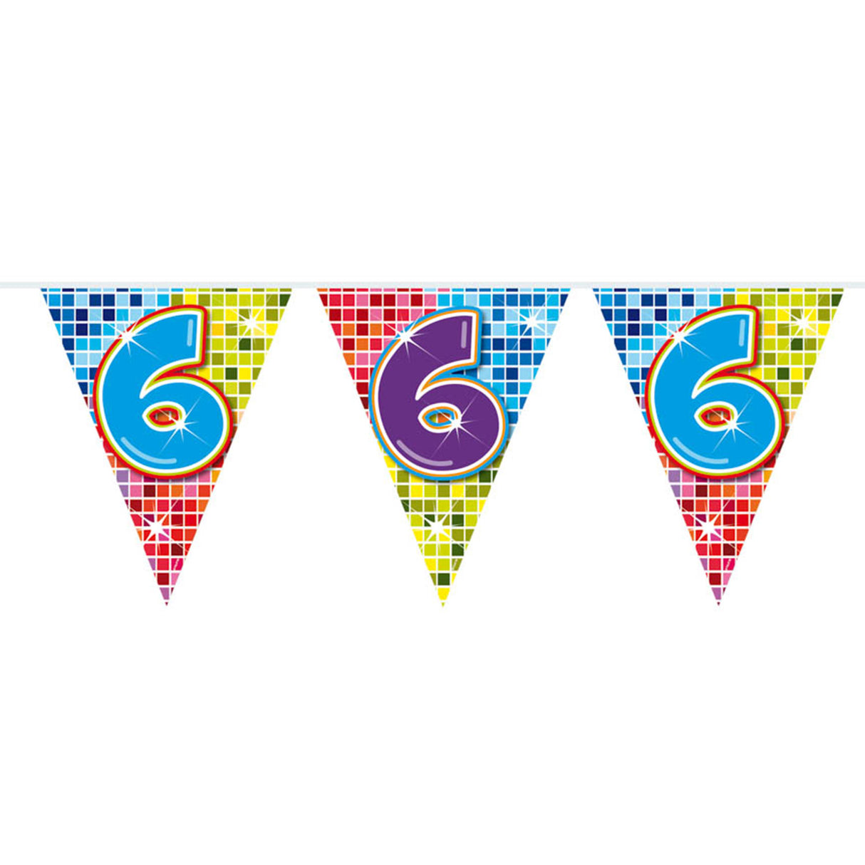 Mini Flag Line blocks 6 ans, 3mtr.