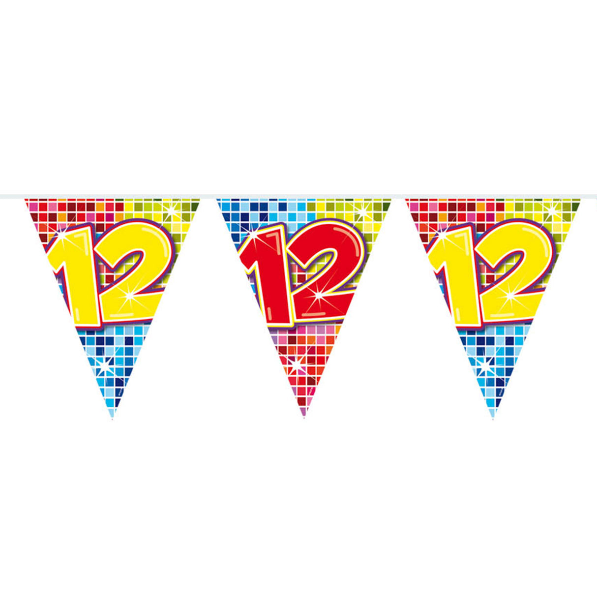 Mini flag line blocks 12 years, 3mtr.