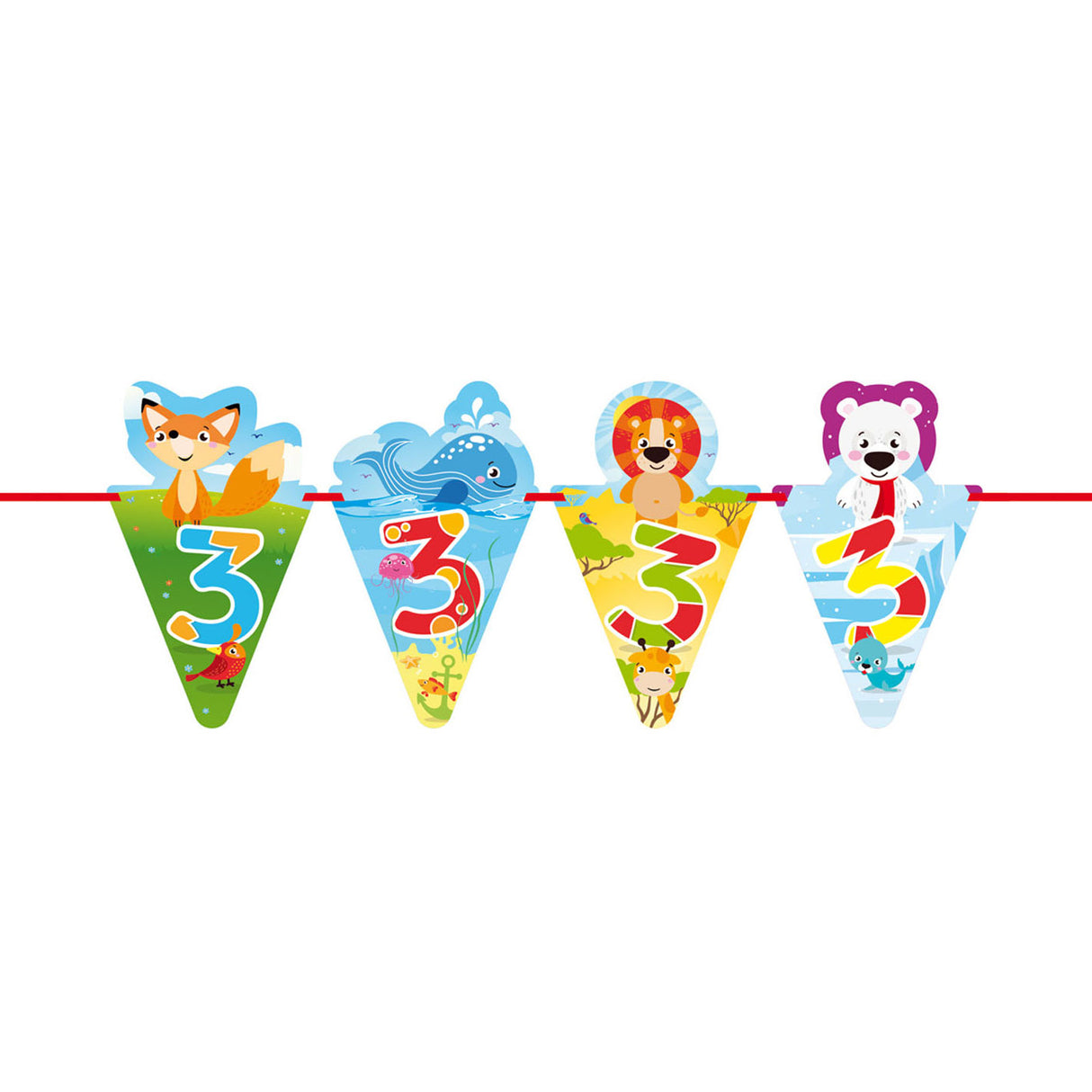 Flag Line Animals - 3 years