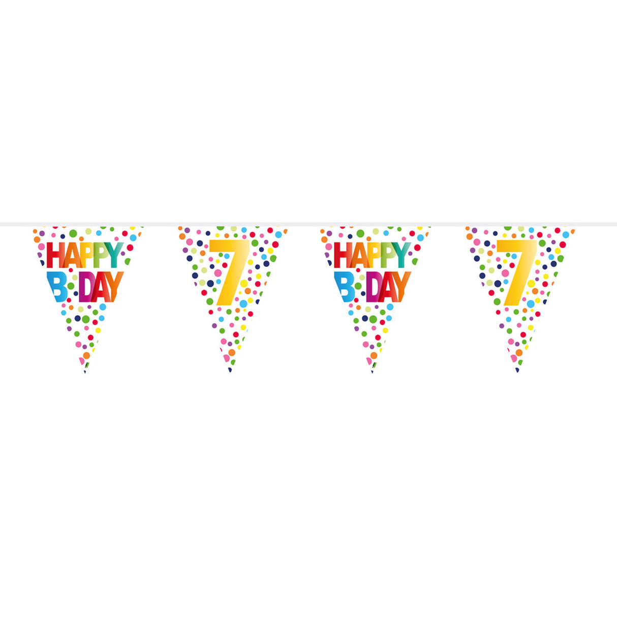 Flag Line Confetti 7 let, 10mtr.