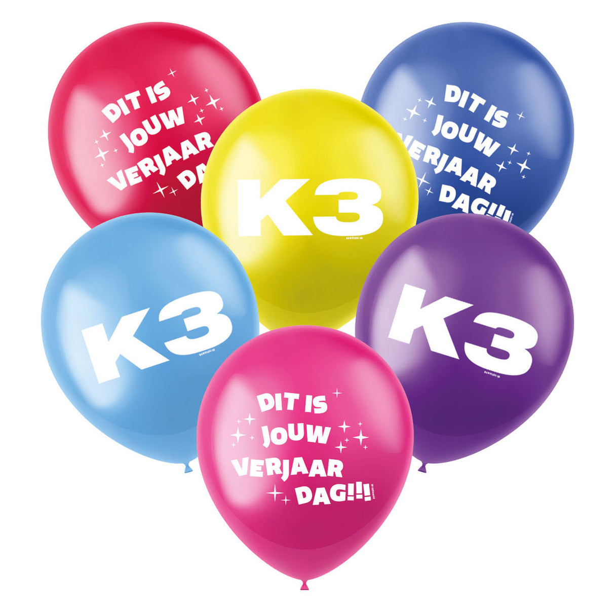 K3 Balloons, 6st.