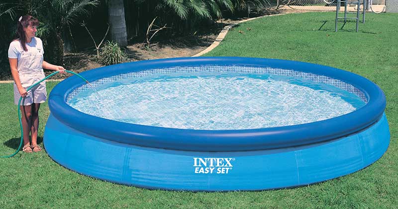 Intex set set nadming piscina 366 x 76 cm -con bomba de filtro de 12 voltios