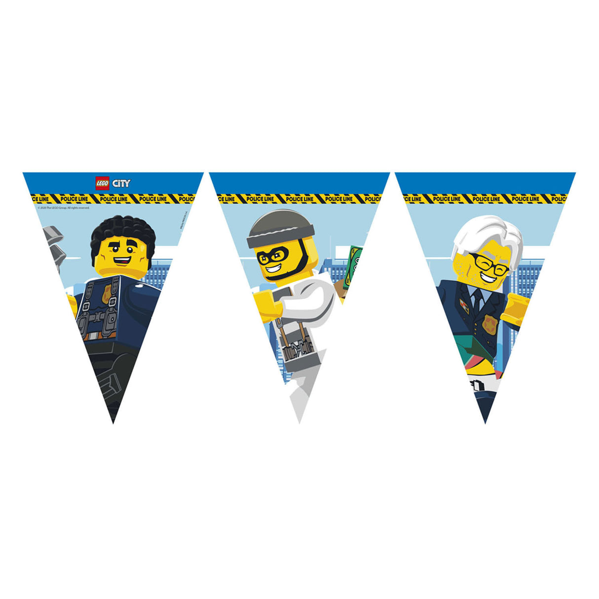 Paper flag line FSC Lego City, 3mtr.