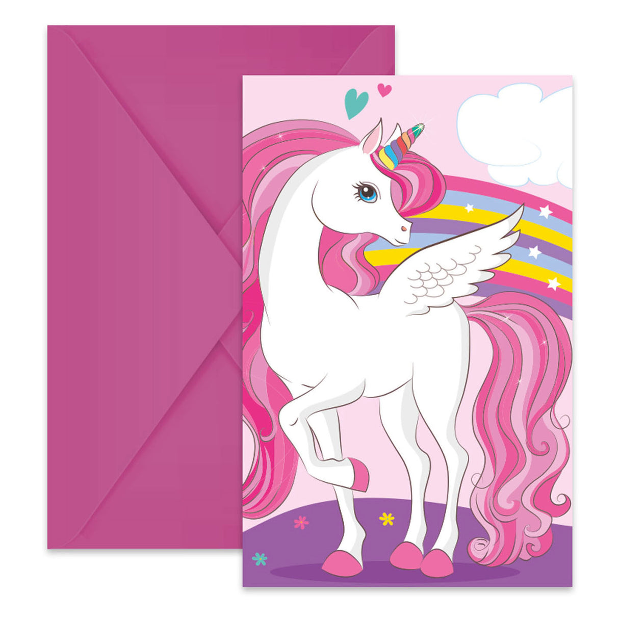 Vabila in ovojnice FSC Unicorn Mavrične barve, 6st.