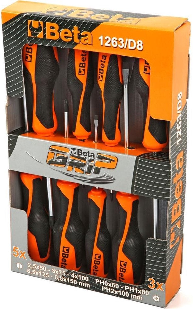 Screwdriver set Beta Tools 01263 D8 - 8 Party