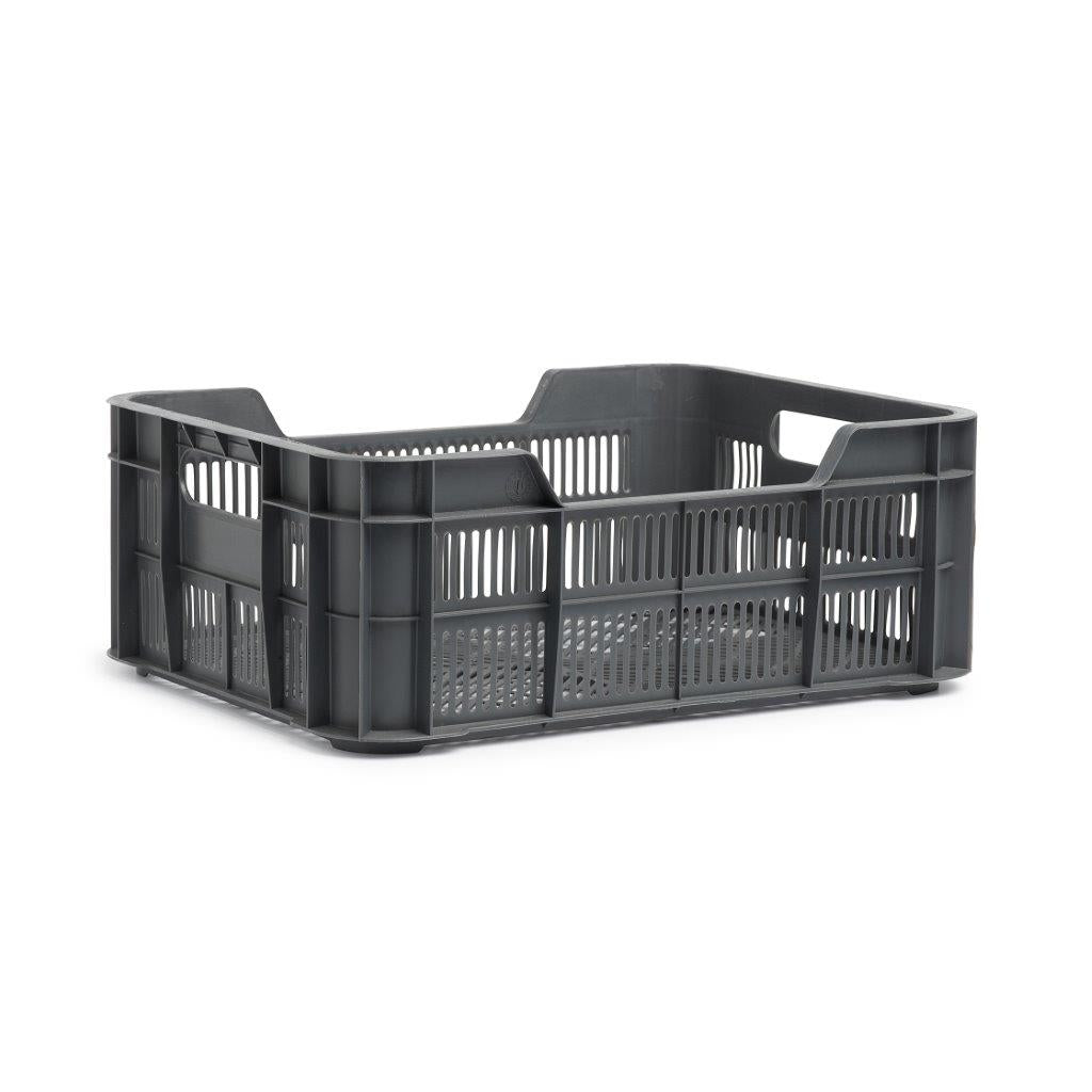 Urban proof bicycle crate Helsinki plastic 11l 40x30x15 cm axle gray