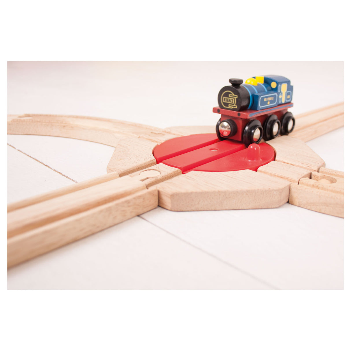 Bigjigs Wooden Rails - 4 -direction turntable