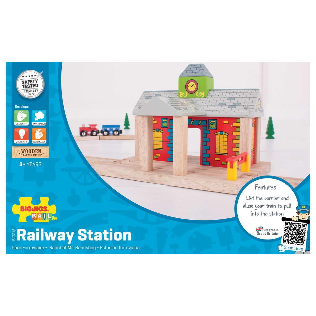 Bigjigs träskenor - järnvägsstation