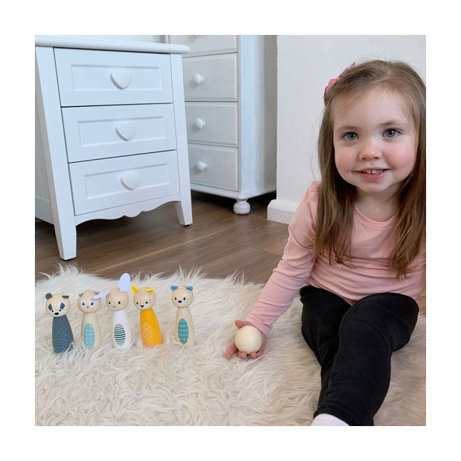 Bigjigs Wooden Cone Game Figure animali