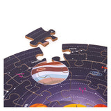 BIGJIGS Floor Puzzle Solar System Round, 39 cm