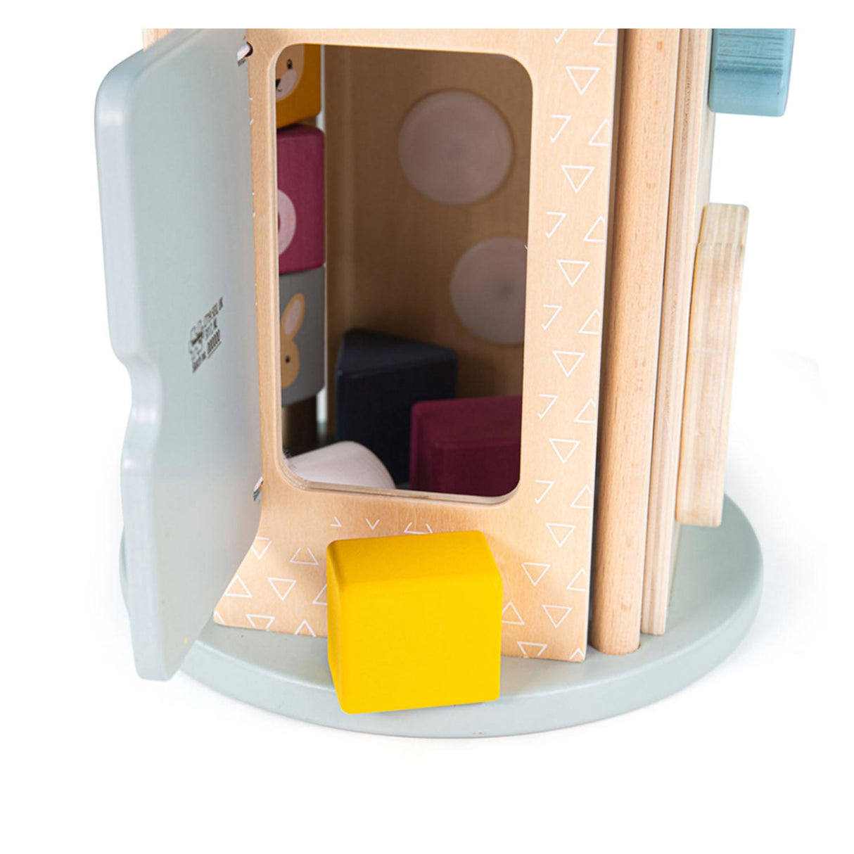 BIGJIGS BOLLING ACTICTION BOX IN SHAPE SWONE OF LOOD, 5DLG.