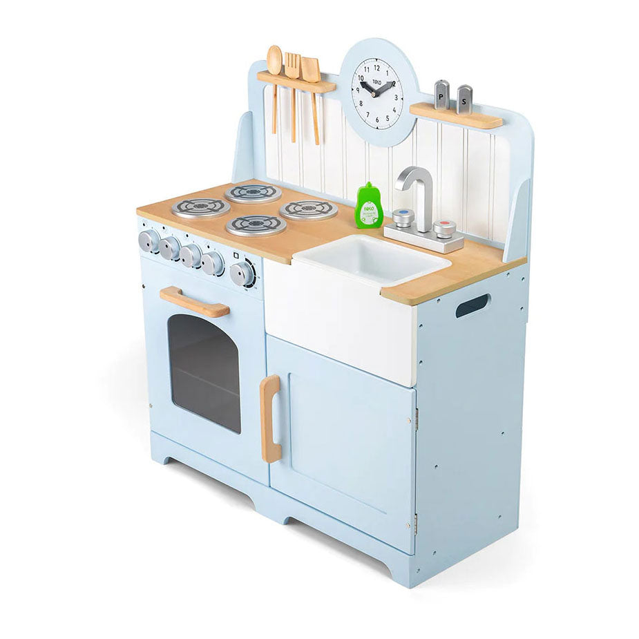 Tidlo in legno giocatore cucina rurale, 7dlg.