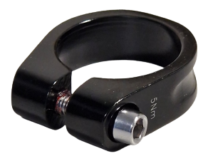 Kalloy hzb uno inchus sedež sedeža alu črna 34,9 mm