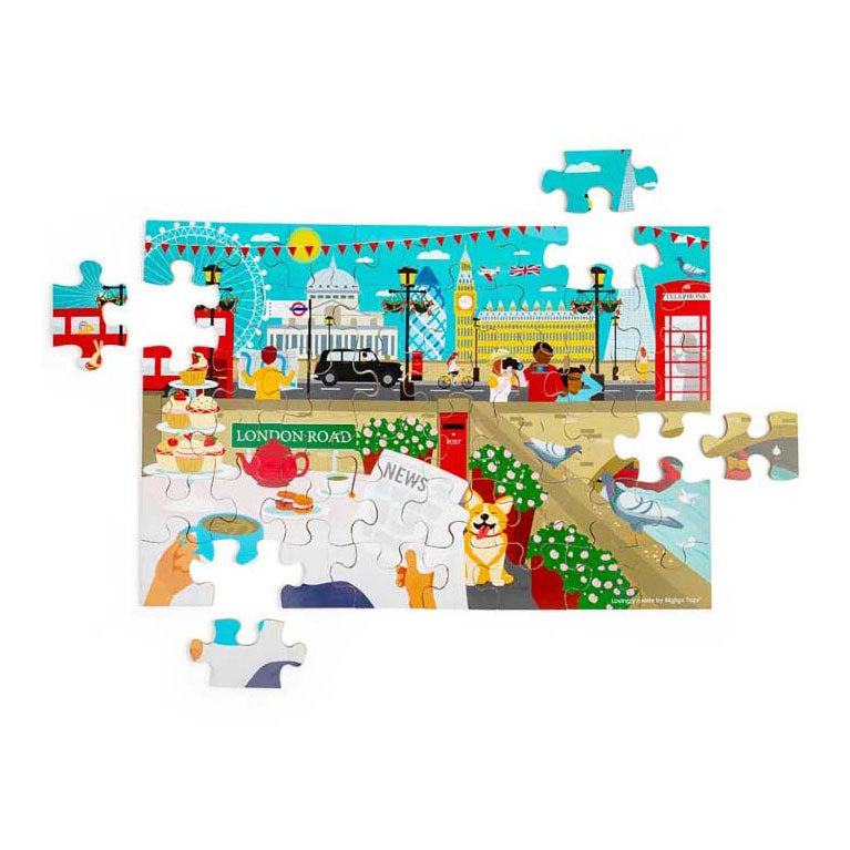 Bigjigs Puzzle en bois de London City, 48e.