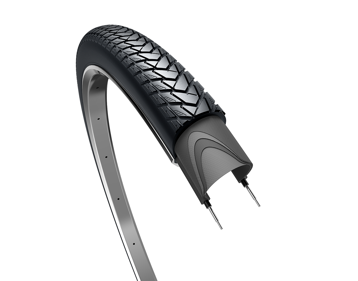 Edge Tire Traveler Basic 28 x 1.40 37-622 mm svart med refleksjon
