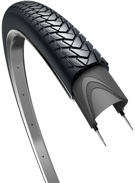 Edge tire Traveler Basic 28 x 1.60 42-622 - Black with reflection