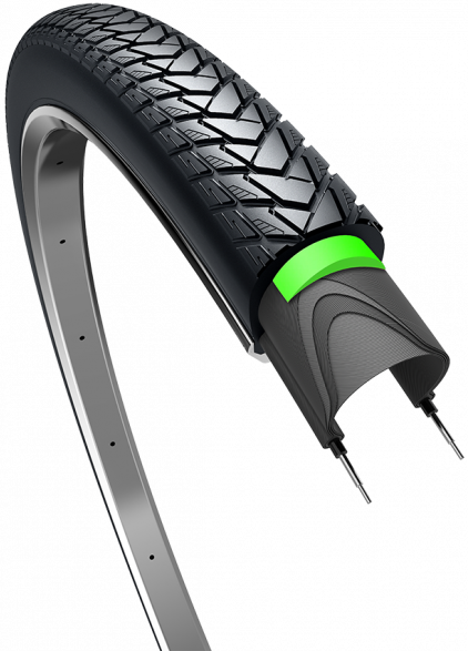 Edge tire Traveler Protect 28 x 1.75 47-622 Black with reflection