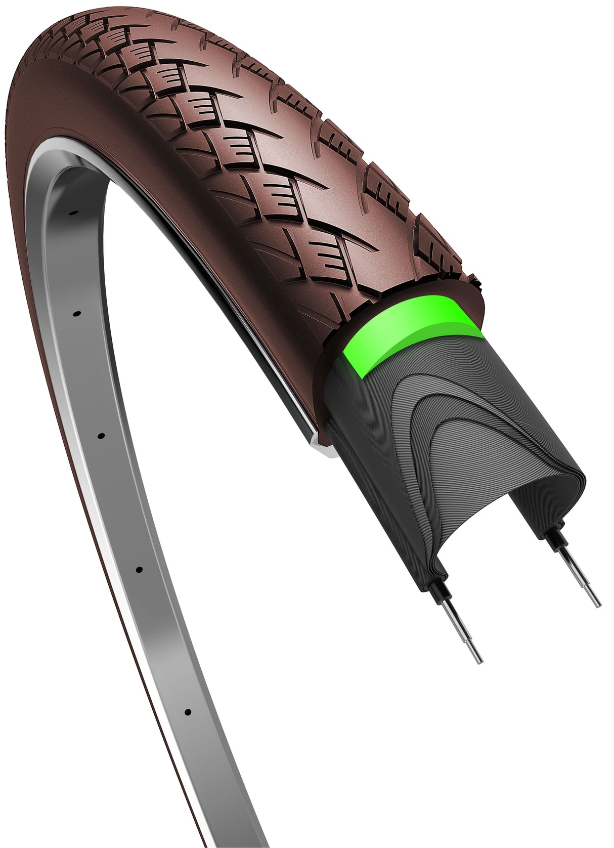Edge tire Metro Protect 28 x 1.75 47-622 mm Brown with reflection