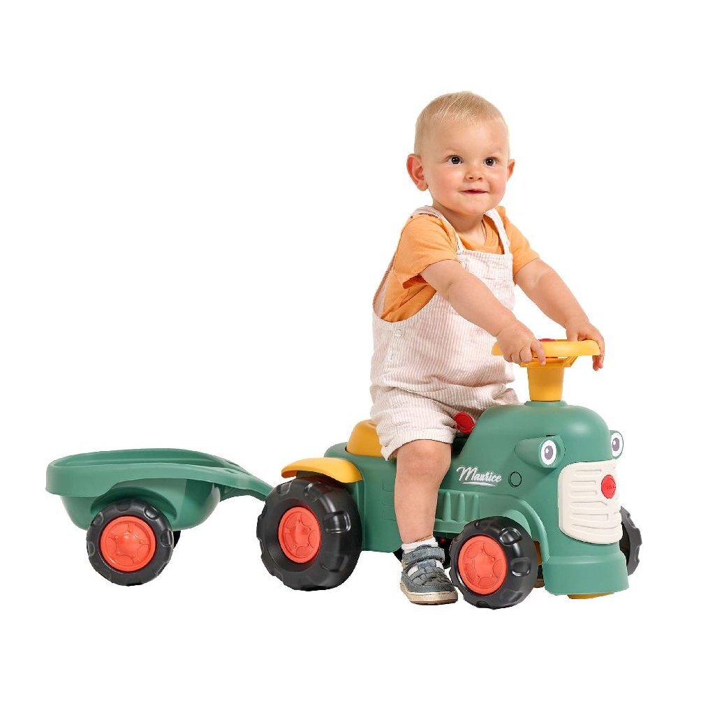 Falk maurice looptractor set groen geel