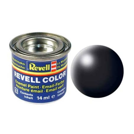 Revell verf voor modelbouw nummer 302 zwart zijdemat