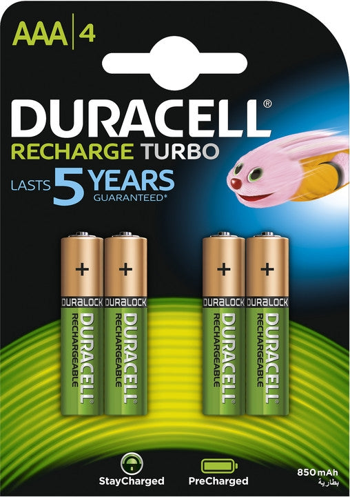 Duraccell Batterie opluedbar AAA HR03 NIMH 1.2V 750 mah (4 Stécker)