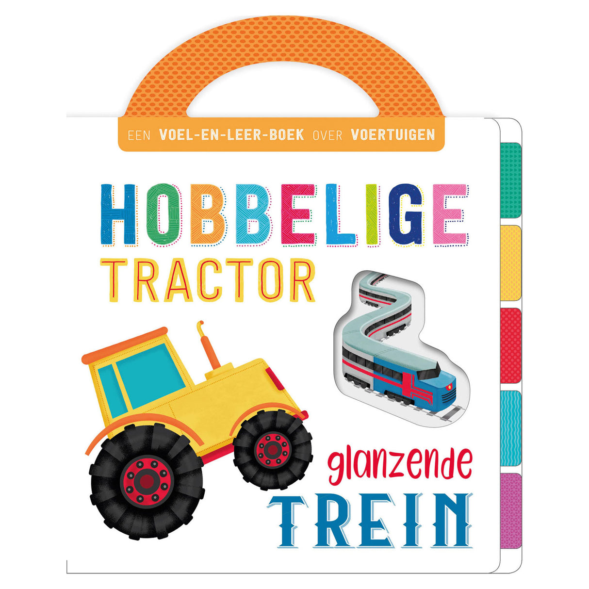 Rebo Editors Feelbook Vehicles - Tractor Burgy, Shiny Train