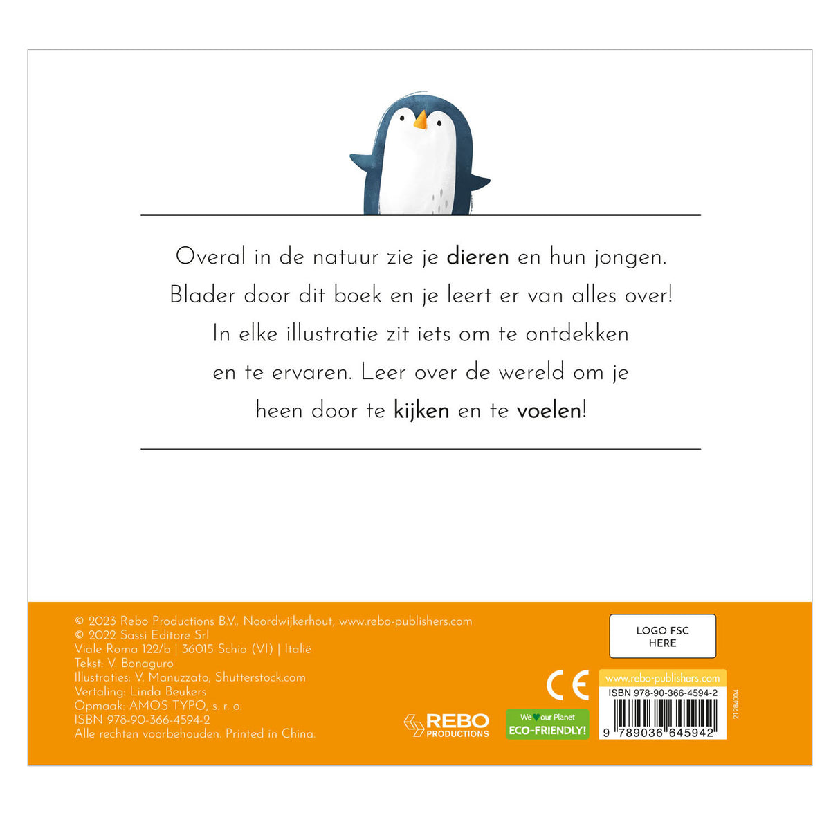 Rebo Editors Animals - First Feel Book