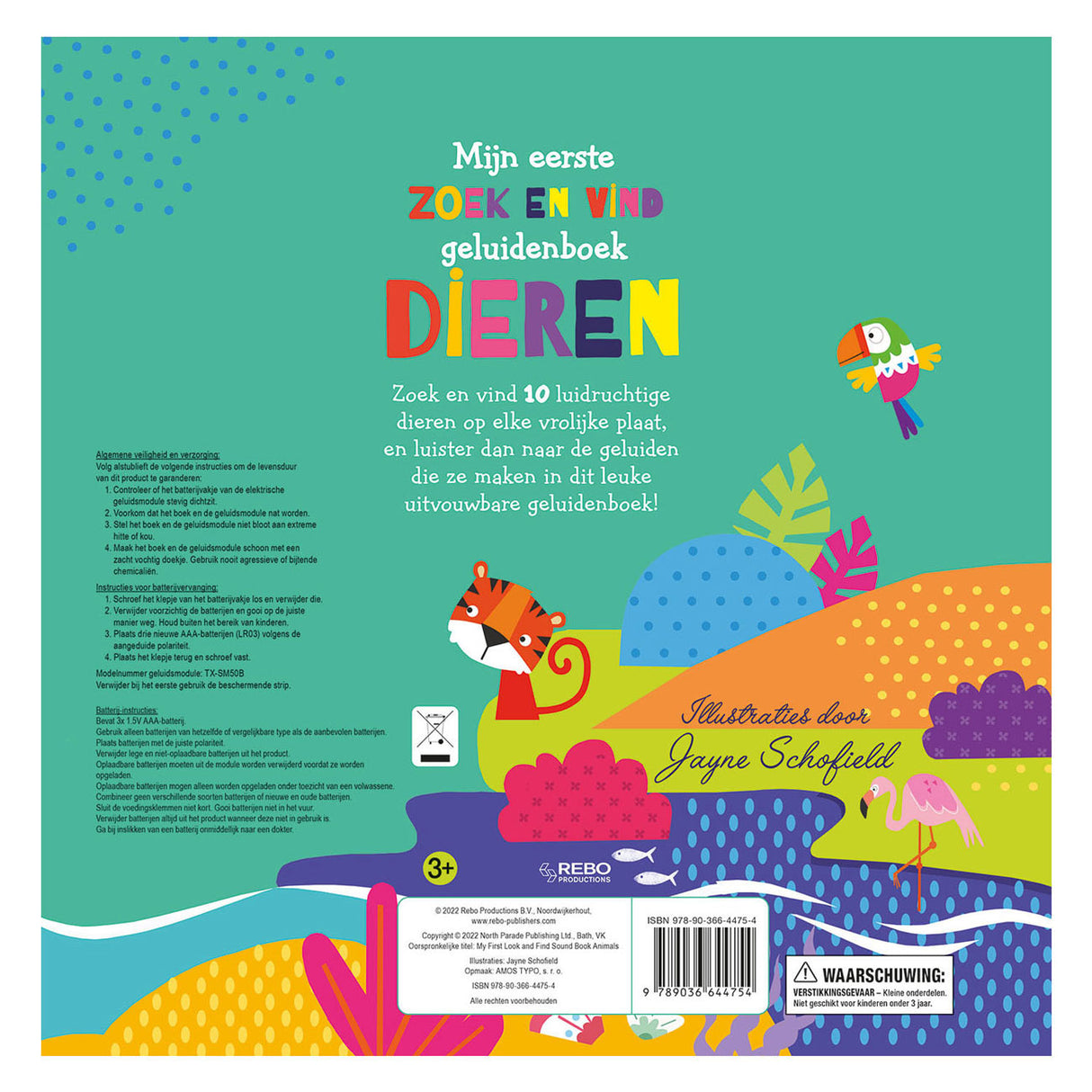 Rebo editori Sound Book Animals Search and trova