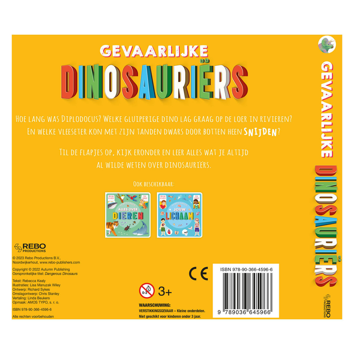 Rebo editori pericolosi dinosauri flapjesboek