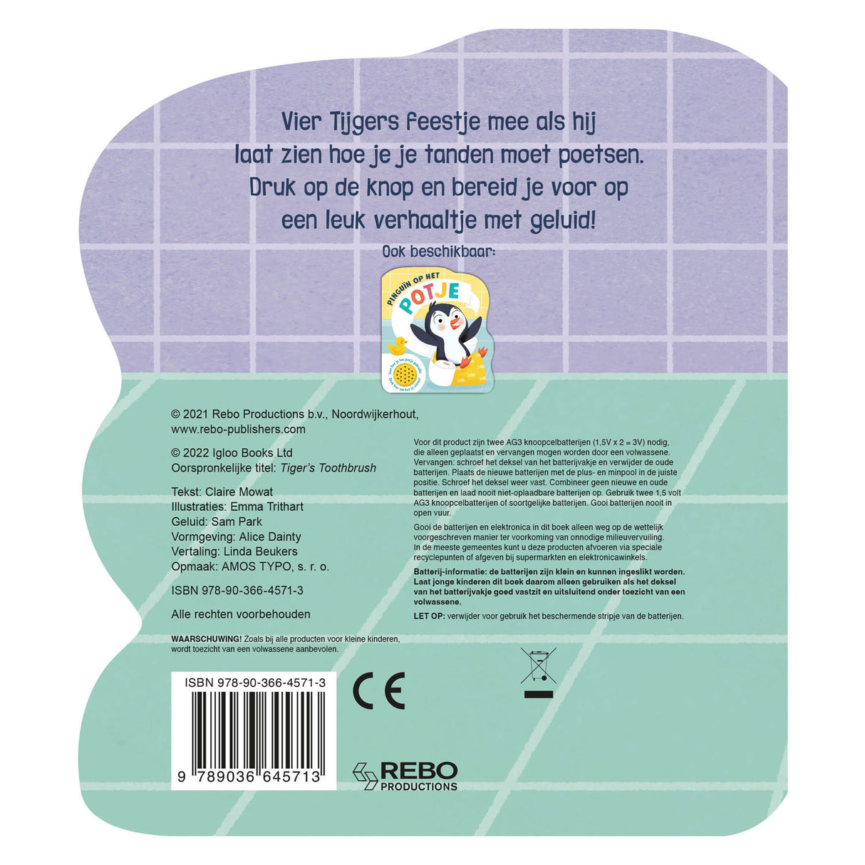 Rebo Publishers Tiger impara a spazzolare il suono dei denti