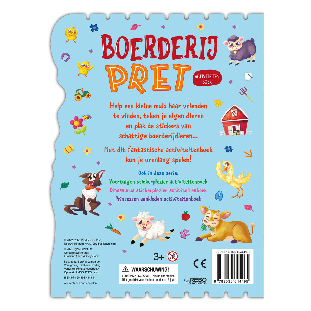 Rebo Editors Farm Fun Sticker Pleasure Stickerboek