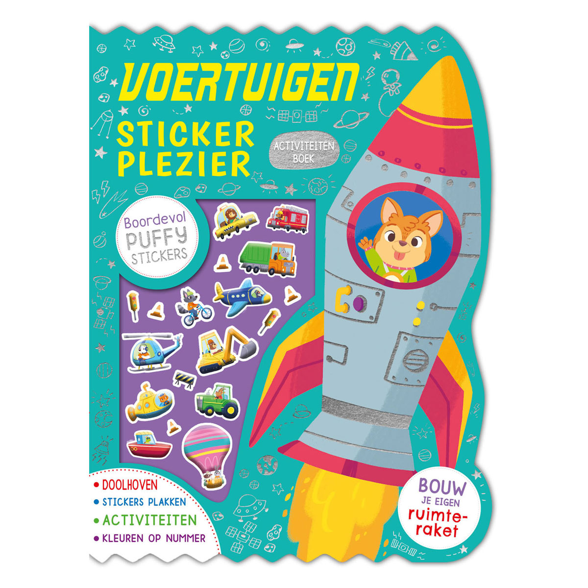 Rebo editori veicoli adesivi in ​​gesso stickerboek