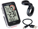 Sigma ROX 2.0 GPS SW white overclamp steering holder + USB-C charging cable
