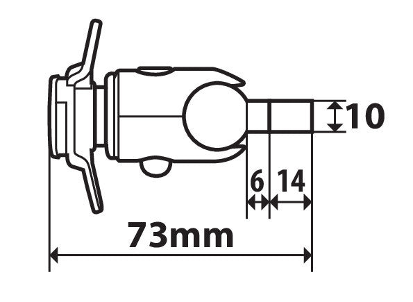 LAMPA OPTI-SCREW DUOOLOCK M6 BOTMENTAGE