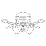 Lampa Opti Tube Styringsrør Bekræftelse for motorcykler Ø13.5-14.7 mm