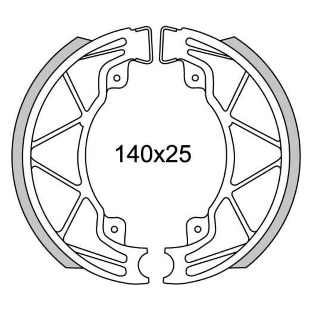 Newfren Brake Segmenta GF0268 Runner, Hexagon-125 180