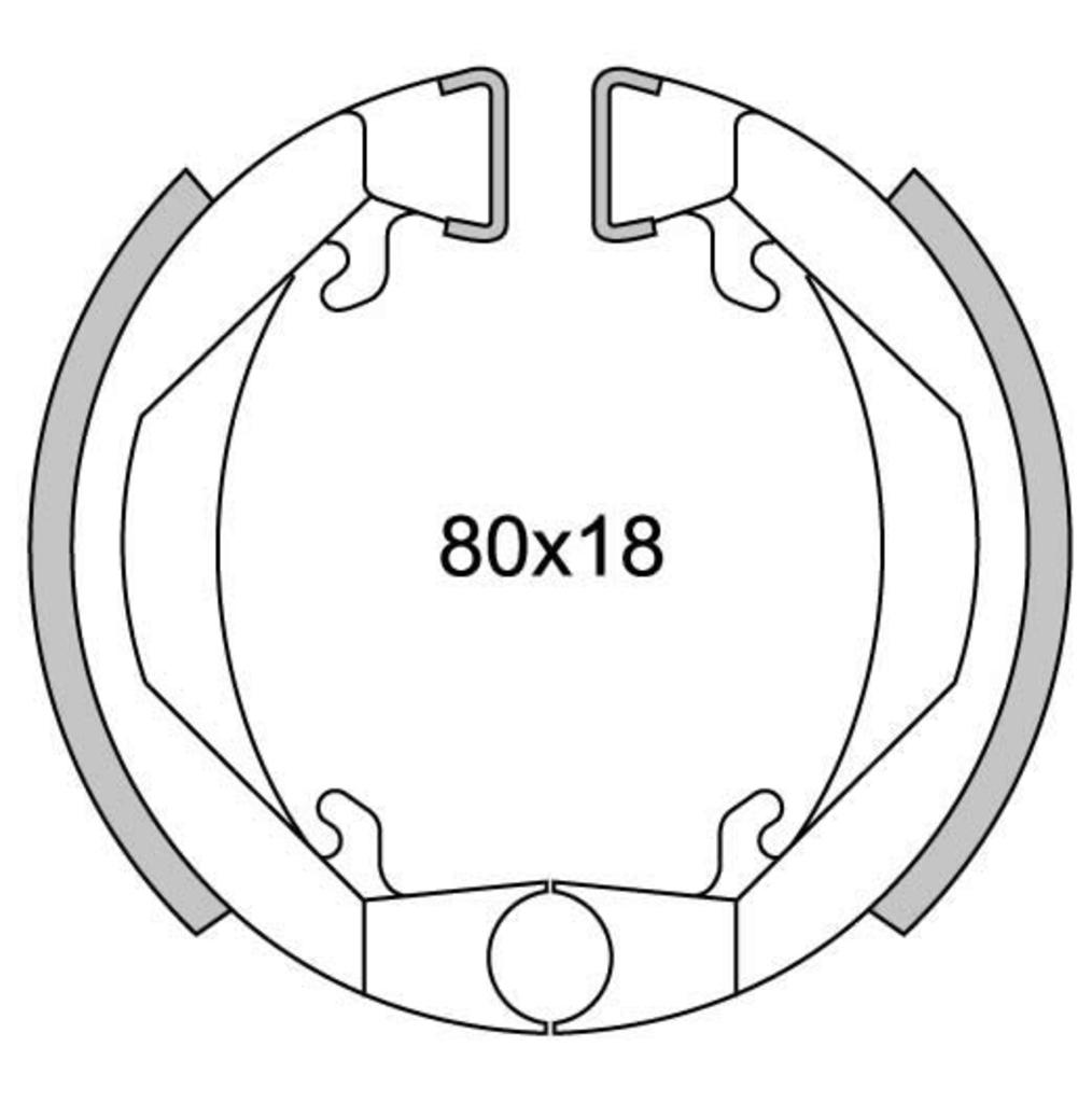 Segment brzdového segmentu Newfren Set GF1143 Maxi Camino Ø80mm