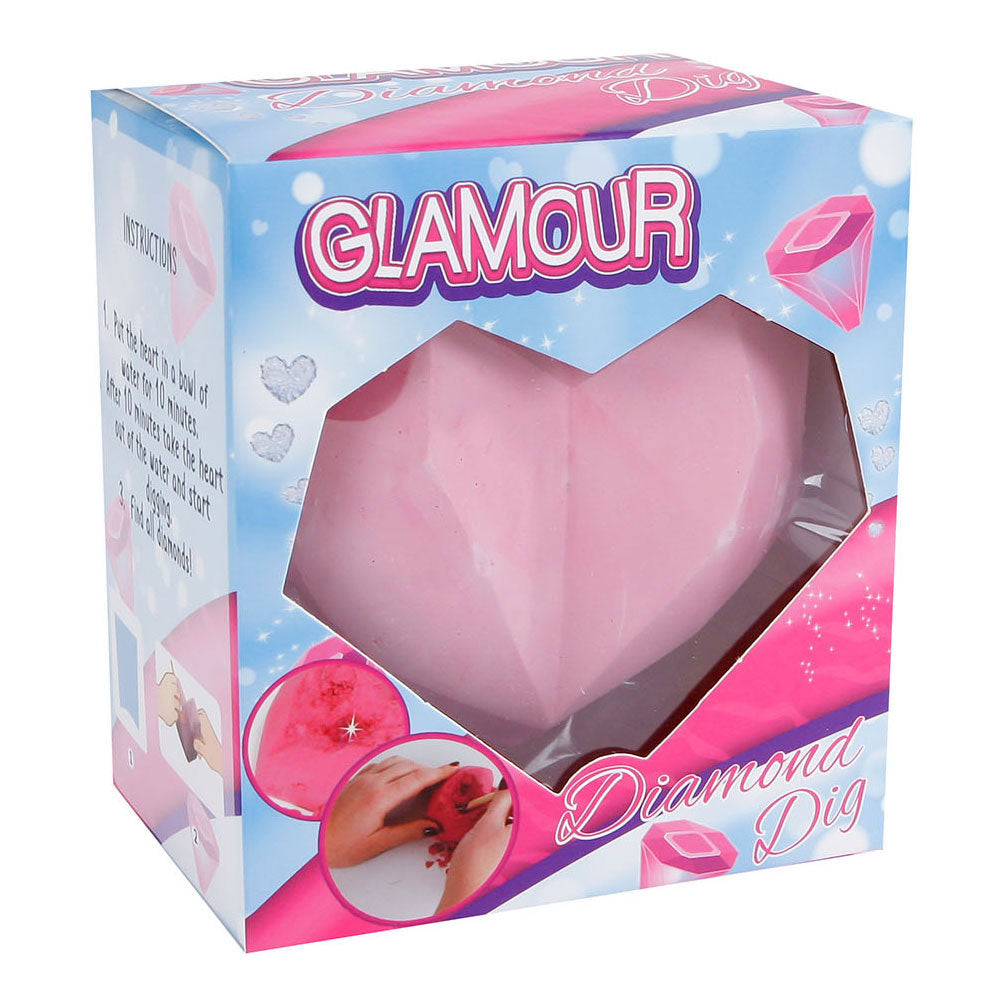 Chap Glamour Hart s koščki srečnih diamantov
